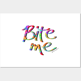 Bite Me Graphic Lettering Posters and Art